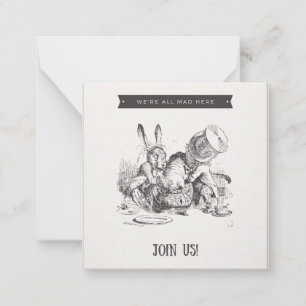 We zijn hier allemaal kwaad notitiekaartje