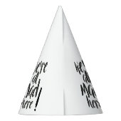 We zijn hier allemaal kwaad - zwart feesthoedjes (Achterkant)