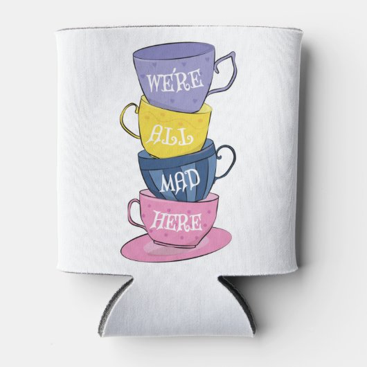 We zijn hier allemaal Mad Tea Party Cups Blikjeskoeler (Voorkant)