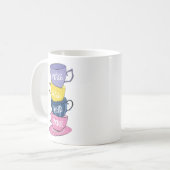 We zijn hier allemaal Mad Tea Party Cups Koffiemok (Voorkant links)