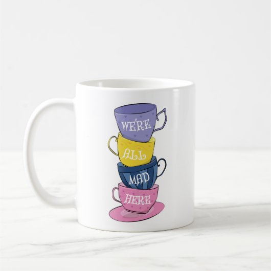 We zijn hier allemaal Mad Tea Party Cups Koffiemok (Links)