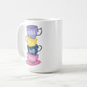 We zijn hier allemaal Mad Tea Party Cups Koffiemok (Voorkant links)