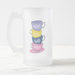 We zijn hier allemaal Mad Tea Party Cups Matglas Bierpul