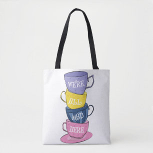 We zijn hier allemaal Mad Tea Party Cups Tote Bag