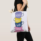 We zijn hier allemaal Mad Tea Party Cups Tote Bag (Dichtbij)