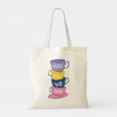 We zijn hier allemaal Mad Tea Party Cups Tote Bag (Achterkant)