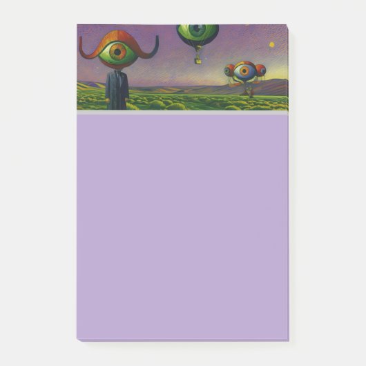 We zijn hier allemaal ogen  post-it® notes (Voorkant)