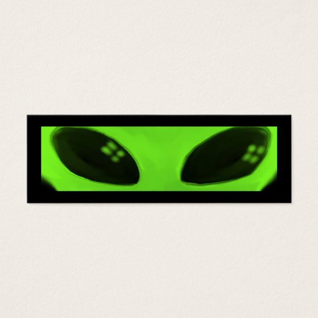 We zijn hier! bladwijzer mini visitekaartjes (Voorkant)