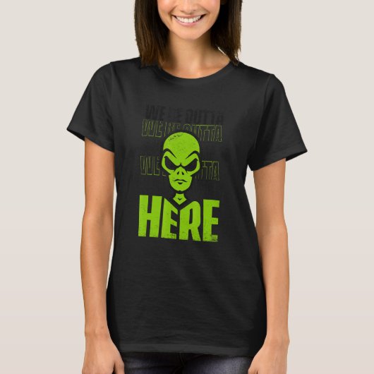 We zijn hier buiten om samenzwerende Alien Alien T-shirt (Voorkant)