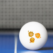 "We zijn hier!!" Cute Cartoon Lions Ping Pong Ball (Net)