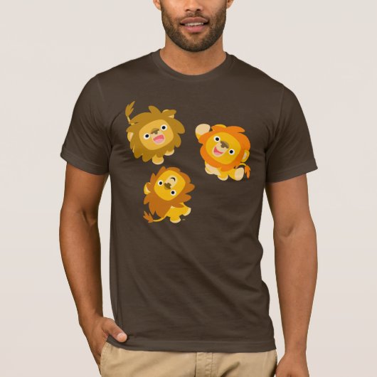"We zijn hier!!" Cute Cartoon Lons T-shirt (Voorkant)