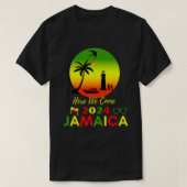 We zijn hier in Jamaica 2024 met Jamaicaanse vlag T-shirt (Design voorkant)