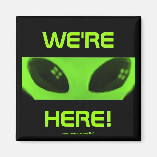 We zijn hier! magneet (Voorkant)