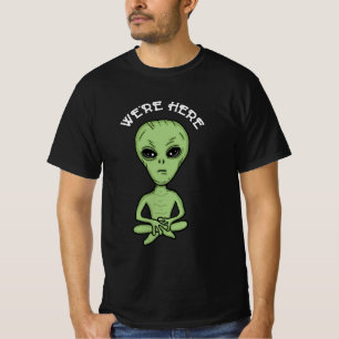 We zijn hier UFO Alien Invasion Extra Terrestrial T-shirt