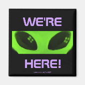 WE ZIJN HIER! v2 magneet (Voorkant)