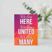 We zijn hier verenigd veel protestantse Briefkaart (Staand voorkant)