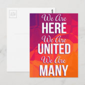 We zijn hier verenigd veel protestantse Briefkaart (Voorkant / Achterkant)