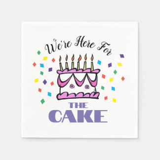 We zijn hier voor de taart servetten