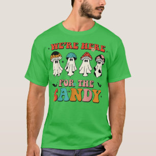 We zijn hier voor het Snoep paddenstoel-Spooky-sei T-shirt