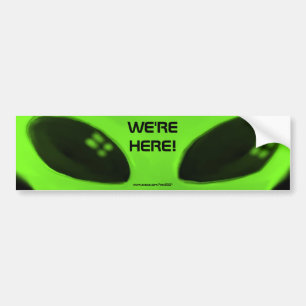 WE ZIJN HIER! w/woorden bumpersticker