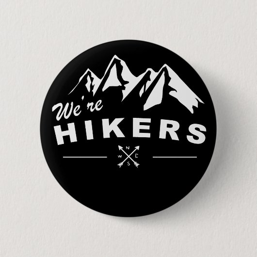 We zijn Hikers Black Button (Voorkant)