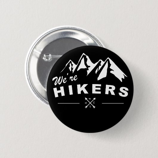We zijn Hikers Black Button (Voorkant /achterkant)