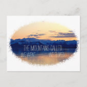 We zijn in de bergen gelopen! Custom Aankondigingskaart (Voorkant)