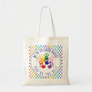 we zijn in goede handen met je verpleegkundige cad tote bag