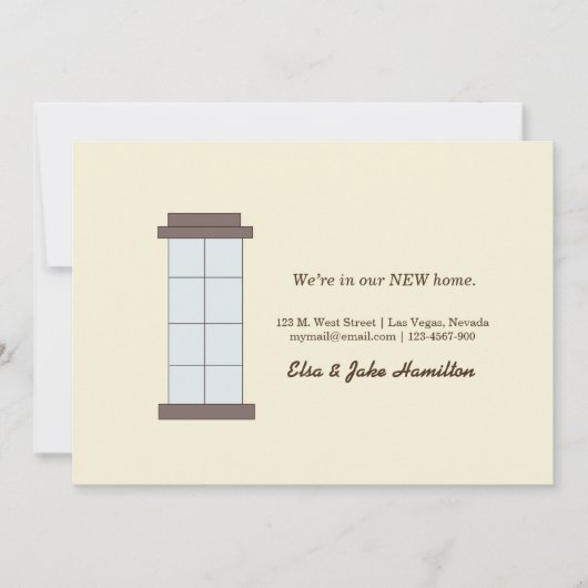 We zijn in onze NIEUWE thuis. Aankondiging (Voorkant)