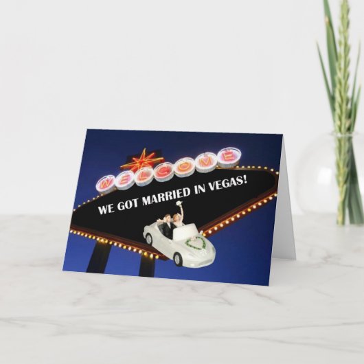 WE ZIJN IN VEGAS GEMAAKT! BRIDE EN GROOM IN AUTO L AANKONDIGING (Voorkant)