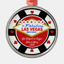 We Zijn in Vegas Getrouwd Ornament 2026