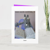 We zijn in voor een luidruchtige ridder kaart (Achterkant)