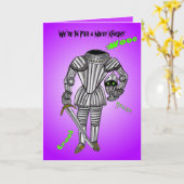 We zijn in voor een luidruchtige ridder kaart (Gele Bloem)