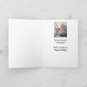 We zijn je verjaardagsfeestje niet vergeten Schatt Kaart (Binnen)