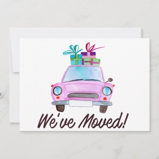 We Zijn Kerstmis Verhuisd Klassiek Kaart (Voorkant)