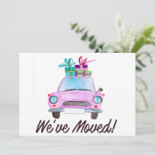 We Zijn Kerstmis Verhuisd Klassiek Kaart (Staand voorkant)