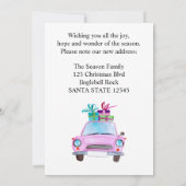 We Zijn Kerstmis Verhuisd Klassiek Kaart (Achterkant)