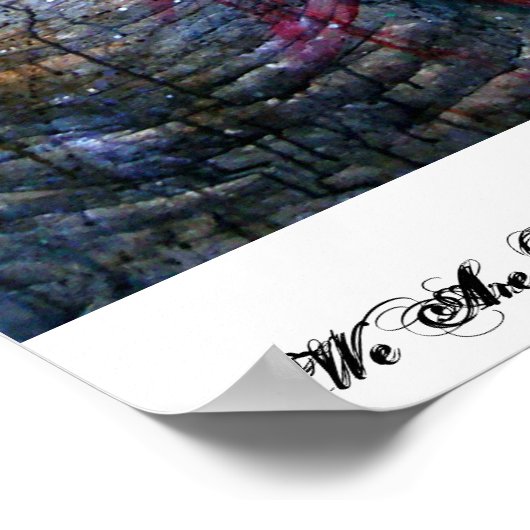 We zijn klaar als achtergrond poster (Hoek)