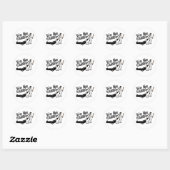 We zijn kloon ronde sticker (Vel)