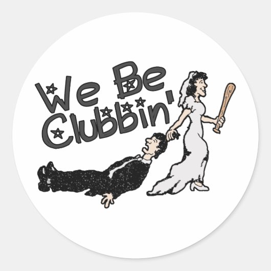 We zijn kloon ronde sticker (Voorkant)