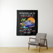 We zijn lastig als we samen met Flamingo varen Wandkleed (In situ)