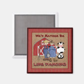 We zijn liever Line Dancing country magneet (Voorkant / Achterkant)