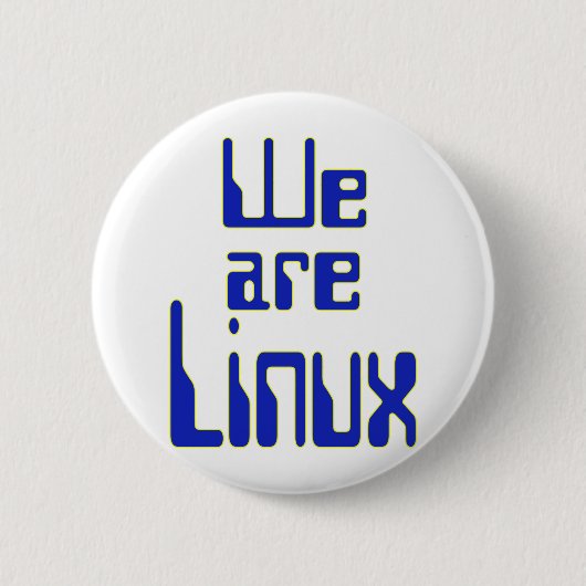 We zijn Linux Ronde Button 5,7 Cm (Voorkant)