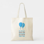 We zijn maar ballonnen tote bag (Achterkant)