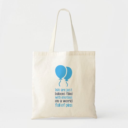 We zijn maar ballonnen tote bag (Voorkant)