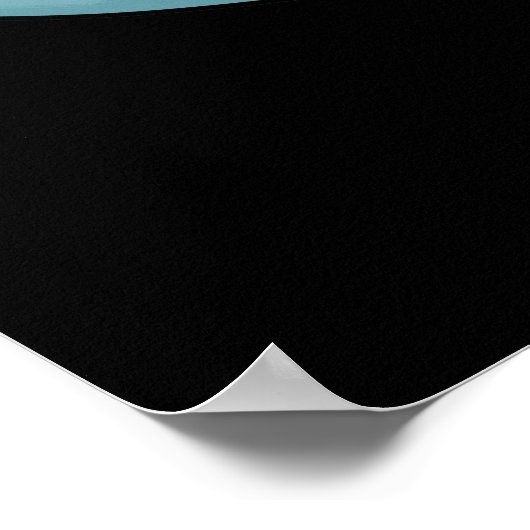 We zijn Manta be Funny Manta Ray Pun Dark BG Poster (Hoek)