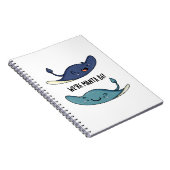 We zijn Manta Be Funny Manta Ray Pun Notitieboek (Rechterzijde)