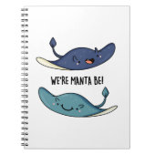 We zijn Manta Be Funny Manta Ray Pun Notitieboek (Voorkant)