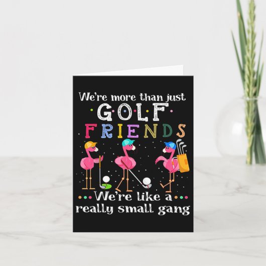 We zijn meer dan alleen golfvrienden Shirt Flaming Kaart (Voorkant)