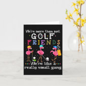 We zijn meer dan alleen golfvrienden Shirt Flaming Kaart (Gele Bloem)